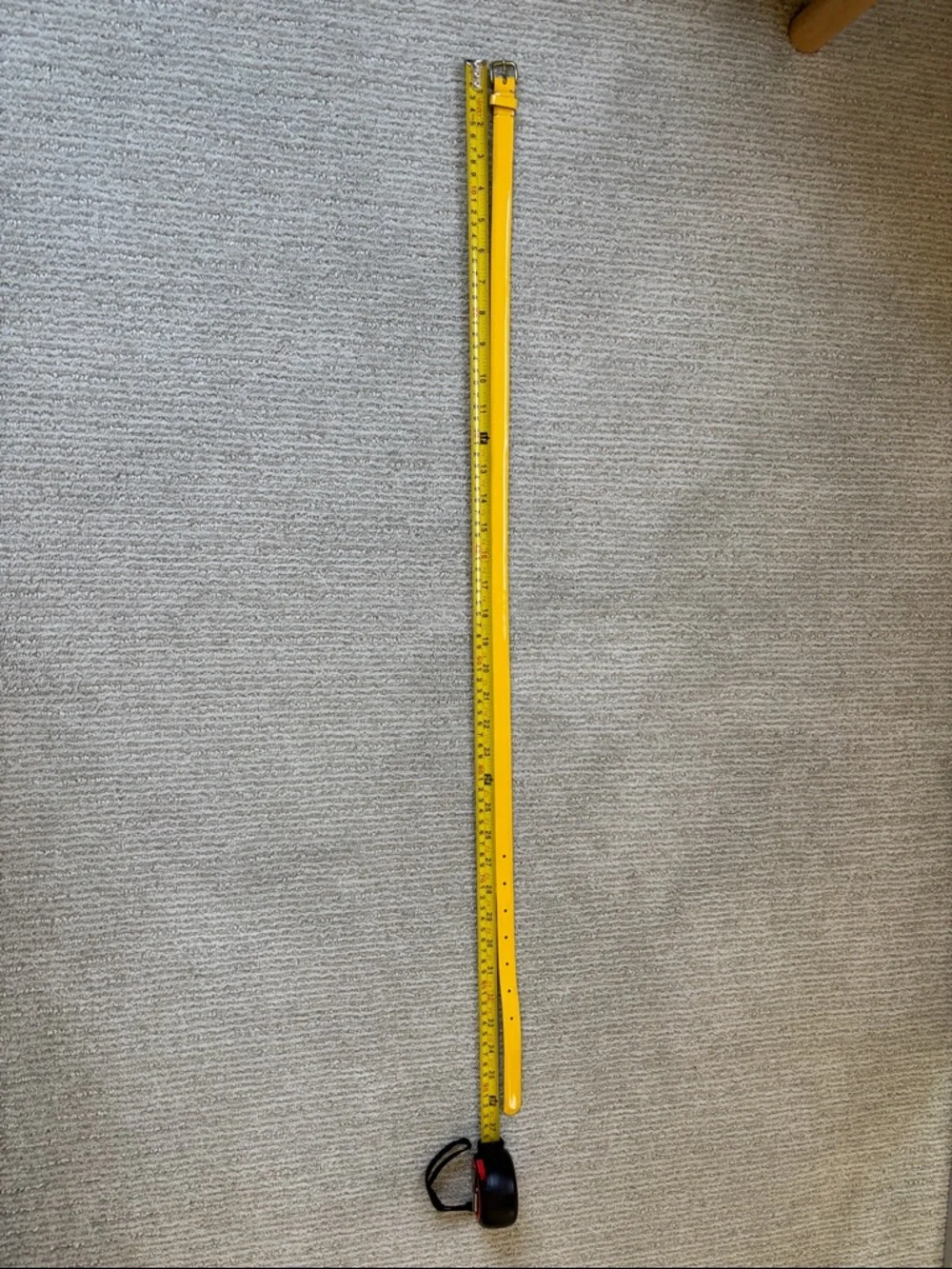 J. Crew Yellow Patent Leather Women's Belt XS - Picture 8 of 8